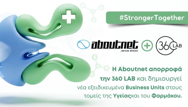 Η Aboutnet απορροφά την 360lab δημιουργώντας νέα business units στον τομέα της Υγείας